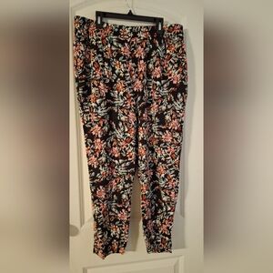 Jessica Simpson colorfull floral pants size large